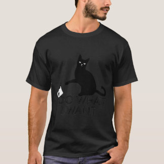 Funny Cat Persoonlijkheid Shirt Ik doe wat ik wil