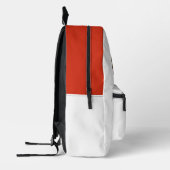 Funny Cat Pet Foto Sinaasappel Monogram Gepersonal Bedrukte Rugzak (Links)