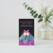 Funny Cat Pet Sitting Dog Walker  Visitekaartje (Staand voorkant)