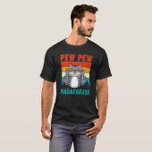 Funny Cat Pew Pewer Madafakas Kat Parent T-shirt (Voorkant volledig)