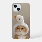 Funny Cat Phone Case – iPhone 15 Slim Fit Hoesje (Achterkant)