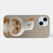 Funny Cat Phone Case – iPhone 15 Slim Fit Hoesje iPhone 15 Case (Achterkant horizontaal)