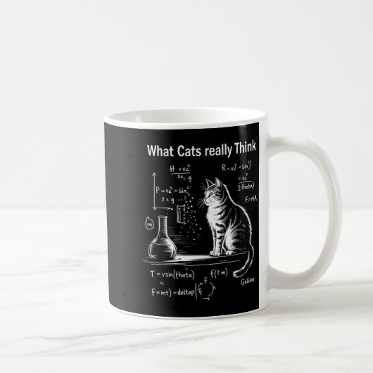 Funny Cat Physics Humor Design What Cats Really Th Koffiemok (Rechts)