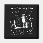 Funny Cat Physics Humor Design What Cats Really Th Magneet (Voorkant)