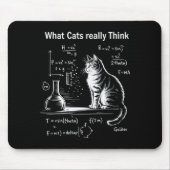 Funny Cat Physics Humor Design What Cats Really Th Muismat (Voorkant)