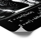 Funny Cat Physics Humor Design What Cats Really Th Poster (Hoek)