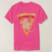 Funny Cat Pizza T-shirt (Design voorkant)