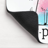 Funny Cat Play on Words Expurt Cute cartoon Muismat (Hoek)