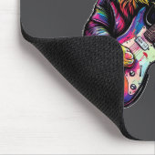 Funny Cat Playing Guitar Rock And Roll Men Women K Muismat (Hoek)