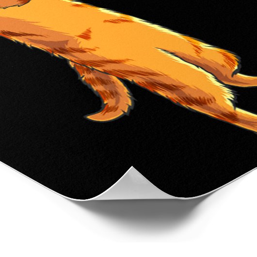 Funny Cat Playing Trombone Gift Cool Kitten Musici Poster (Hoek)