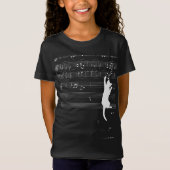 Funny Cat Playing With Music Note Cat Lover Gift T-shirt (Voorkant)