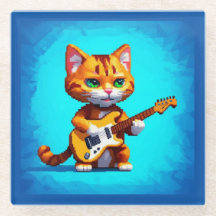 Funny Cat Plays Guitar
