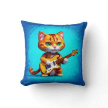 Funny Cat Plays Guitar