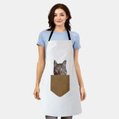 Funny Cat Pocket Shirt Cute Kitten in Your Pocket Schort (Gedragen)