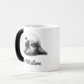 Funny Cat positief aanpasbaar Magische Mok (Voorkant links)