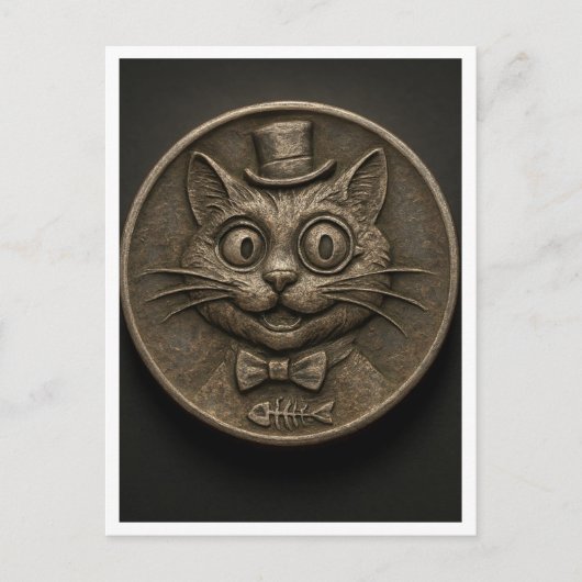 Funny cat. Postcard Briefkaart (Voorkant)