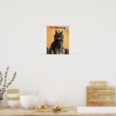 Funny Cat Poster (Keuken)
