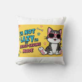 Funny Cat Poster Cartoon met zonnebril Kussen