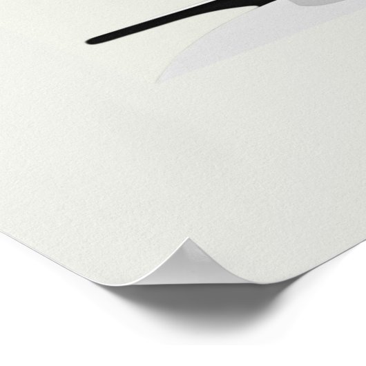 Funny Cat Poster- "Kan ik u helpen begraven dat? Poster (Hoek)