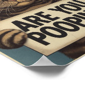 Funny Cat Poster | Poepen jullie? | Cat Art (Hoek)