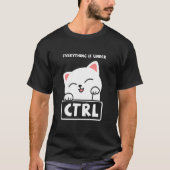 Funny Cat Programmer Developer Coder Computer Scie T-shirt (Voorkant)