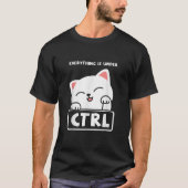 Funny Cat Programmer Developer Coder Computer Scie T-shirt (Voorkant)