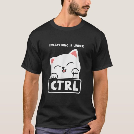 Funny Cat Programmer Developer Coder Computer Scie T-shirt (Voorkant)