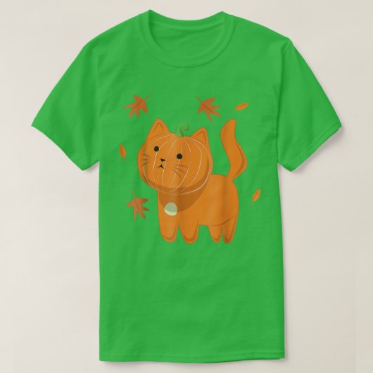 Funny Cat Pumpkin Halloween 2022 Jack O Lantern Ca T-shirt (Design voorkant)