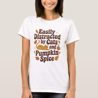 Funny Cat – Pumpkin Spice Lover Herfst T-shirt