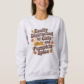 Funny Cat – Pumpkin Spice Lover Herfst Trui (Voorkant)