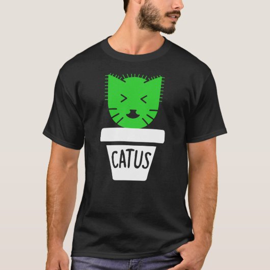 Funny Cat Pun - Catus T-shirt (Voorkant)