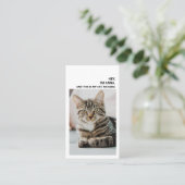 Funny Cat Pun Dating Visitekaartjes Contactkaartje (Staand voorkant)