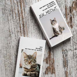 Funny Cat Pun Dating Visitekaartjes Contactkaartje