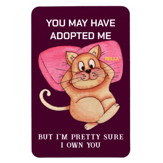 Funny Cat Pun Magnet - Kitchen Fridge Meme Gift Magneet (Verticaal)