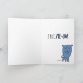 Funny Cat Puns Afstuderen Kaart (Binnen)