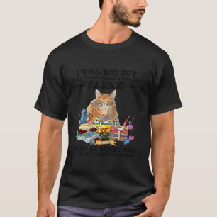 Funny Cat Quilten Naaien Gezegden Riool Quilter T-shirt