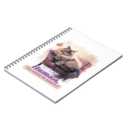 Funny Cat Quote Back-to-School Dierenvrienden Notitieboek (Linkerzijde)