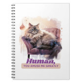 Funny Cat Quote Back-to-School Dierenvrienden Notitieboek (Voorkant)