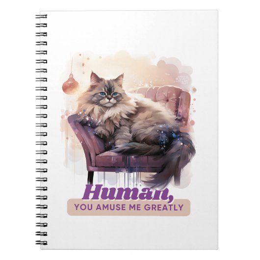 Funny Cat Quote Back-to-School Dierenvrienden Notitieboek (Voorkant)