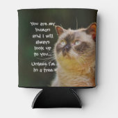 Funny Cat Quote, kijk naar je Blikjeskoeler (Voorkant)