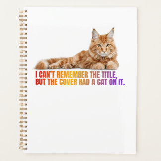 Funny Cat Quote Spiral Notitieboek voor bibliothec