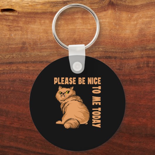 Funny Cat Quote Tomcat-design Sleutelhanger (Voorkant)