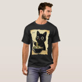 Funny Cat Ramen Graphic Tee Japanese Kawaii Anime  T-shirt (Voorkant volledig)