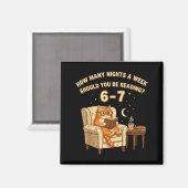 Funny Cat Reading 6-7 Meme Englieacher Book Lover Magneet (Voorkant / Achterkant)