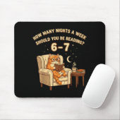 Funny Cat Reading 6-7 Meme Englieacher Book Lover Muismat (Met muis)