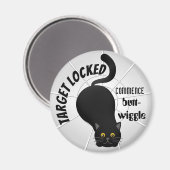 Funny Cat Ready to Pounce Magneet (Voorkant / Achterkant)