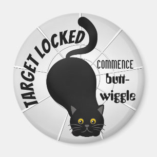 Funny Cat Ready to Pounce Magneet
