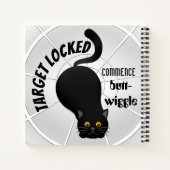 Funny Cat Ready to Pounce Notitieboek (Achterkant)