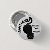 Funny Cat Ready to Pounce Ronde Button 3,2 Cm (Voorkant /achterkant)