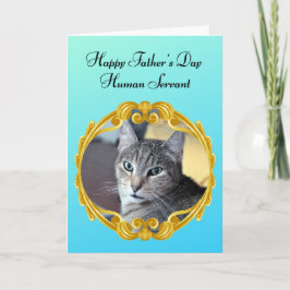 Funny Cat Regels het Huishouden Vaderdag Kaart